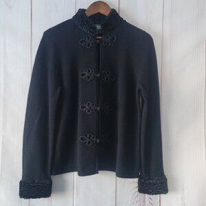 Lauren Ralph Lauren Military Wool Cashmere Faux Fur Long Sleeve Women’s L EUC